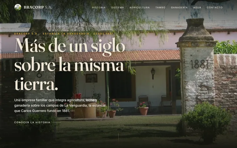 Sitio institucional de Bracorp